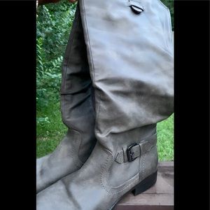 Taupe Knee high Boots